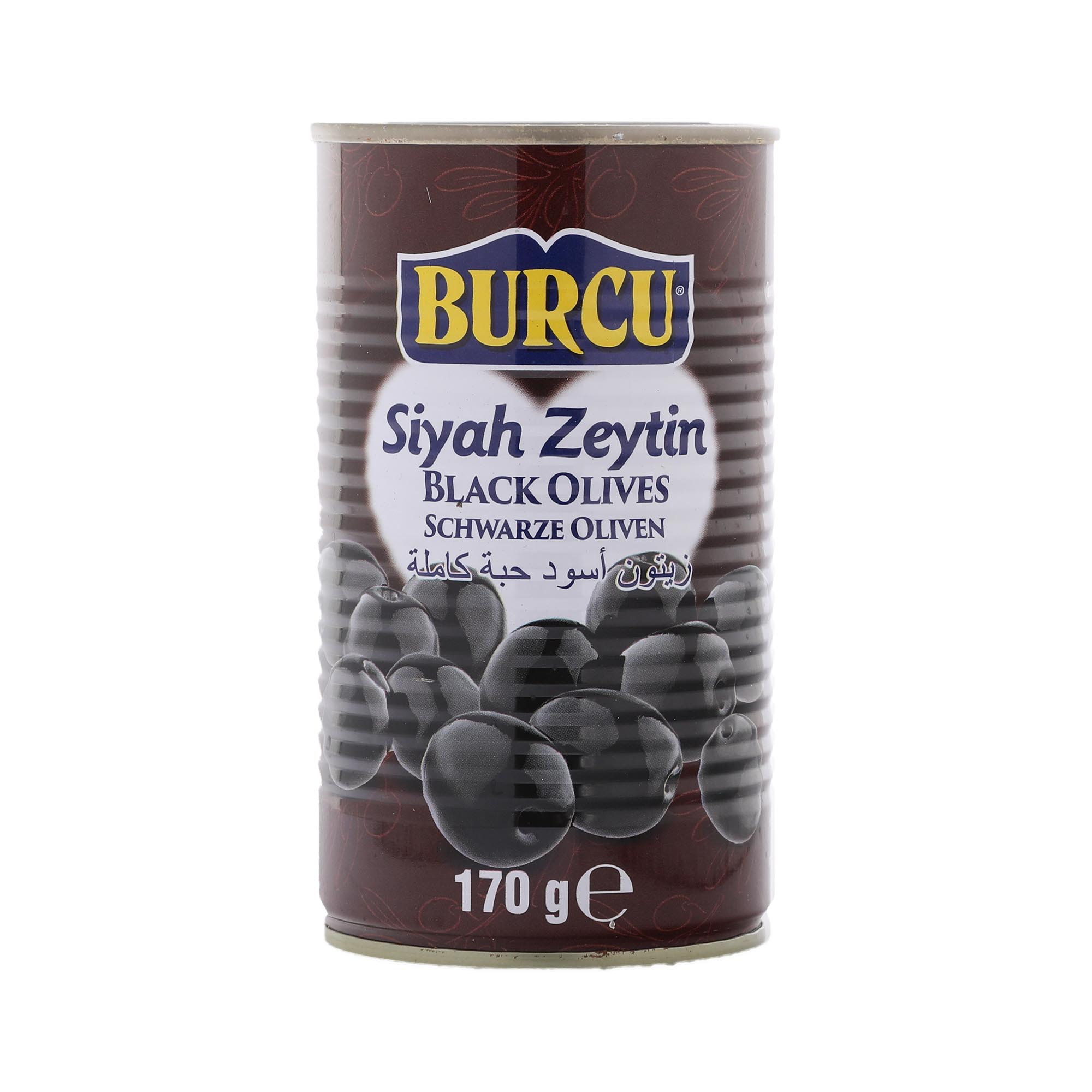 Оливки чёрные Burcu Цельные 170 г оливки черные ece premium в масле с косточкой 300 г