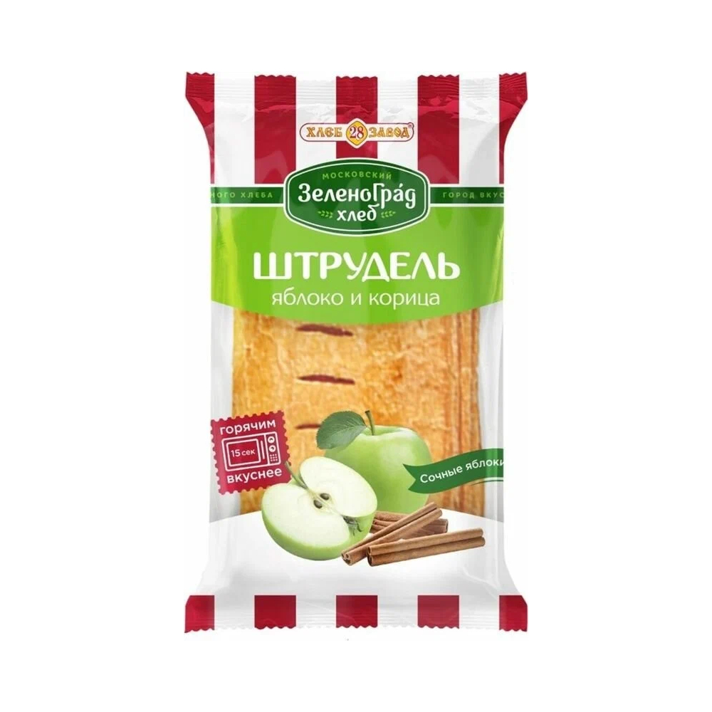 Штрудель Хлебозавод №28 с яблоком и корицей, 60 г