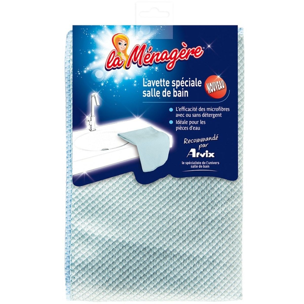 Салфетка Menatex для ванной 31x32см микрофибра