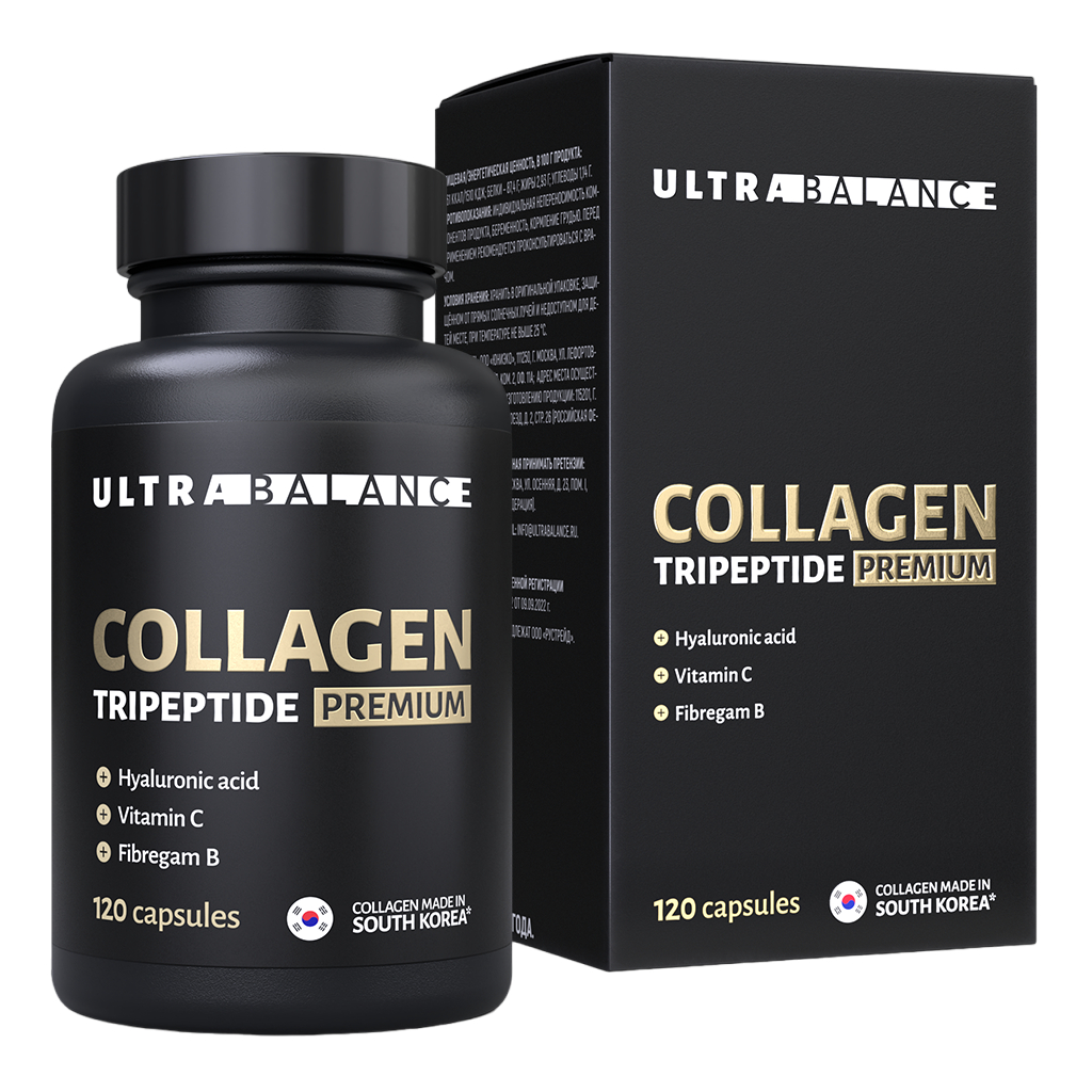 БАД Коллаген Ultrabalance 120 капсул UB 72 г биологически активная добавка к пище 1win мумие с коллаген и гиалур кислотой 60 капсул