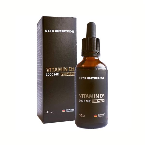 Витамин КП Д3 Ultrabalance 2000 ME капли UB 50 мл витамин д3 2000 ме 200 таблеток sfd vitamin d3 для кожи волос ногтей препарат для мужчин и женщин