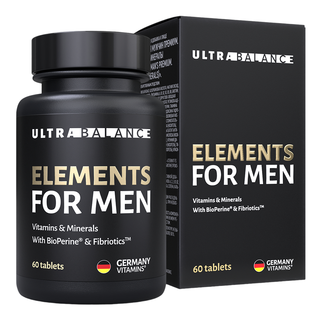 БАД Элементы для мужчин Ultrabalance 60 таблеток UB 58 г бад бьюти витамины ultrabalance 60 капсул ub 45 г
