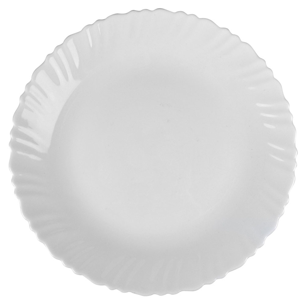 Тарелка обеденная Кулинарк белая спираль 26,5 см тарелка обеденная кулинарк белая каре 27 см