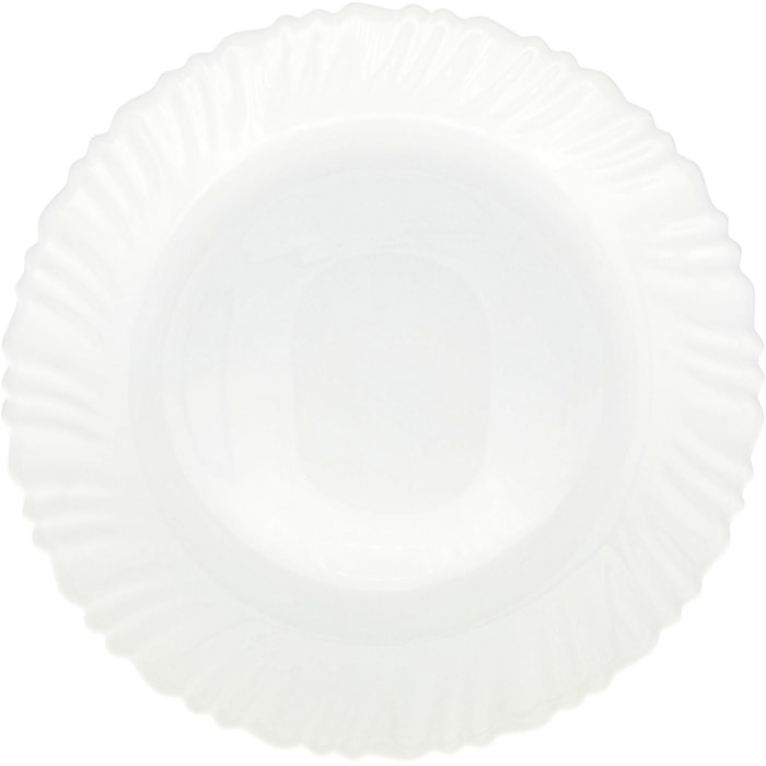 Тарелка десертная Кулинарк белая спираль 19,5 см тарелка круглая акку 8673а десертная 18 см