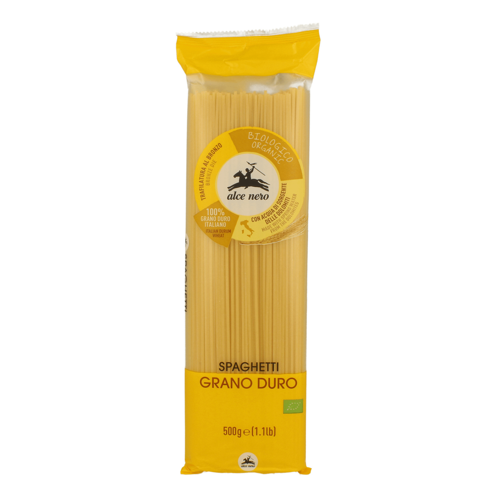 Макаронные изделия Alce Nero Спагетти 500 г макаронные изделия спагетти 3 federici без глютена 400 гр
