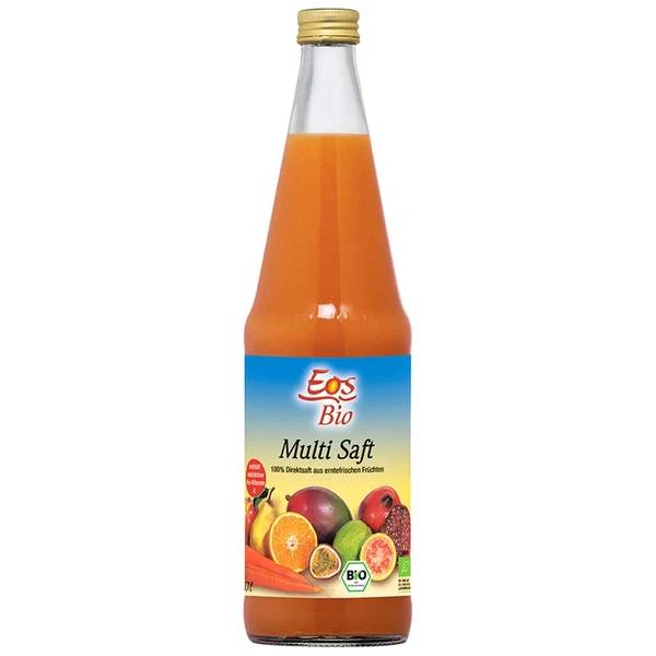 Сок Eos Bio мультифруктовый 0,7 л сок глобус мультифруктовый с добавлением морковного сока 0 33 л