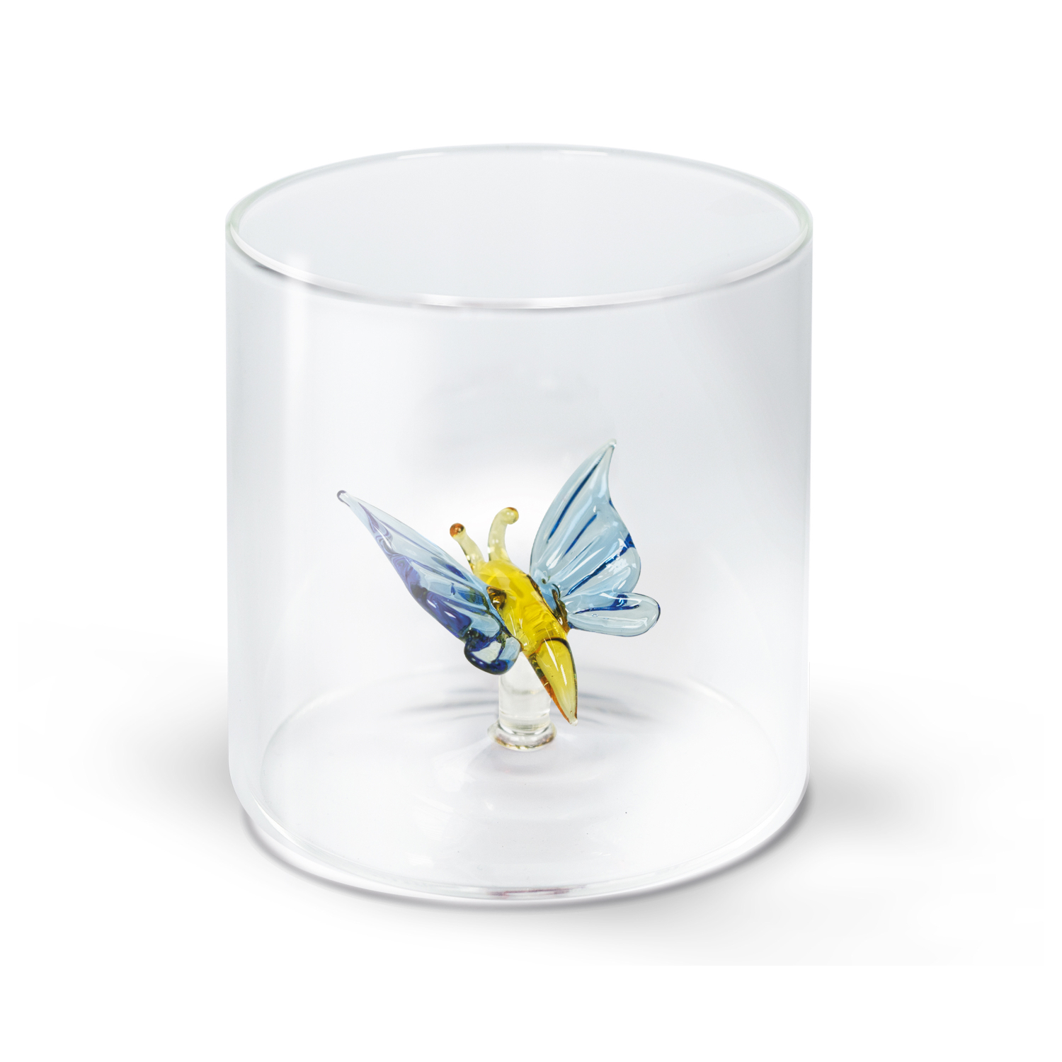 Стакан WD Lifestyle Бабочка 250 мл, цвет прозрачный - фото 1
