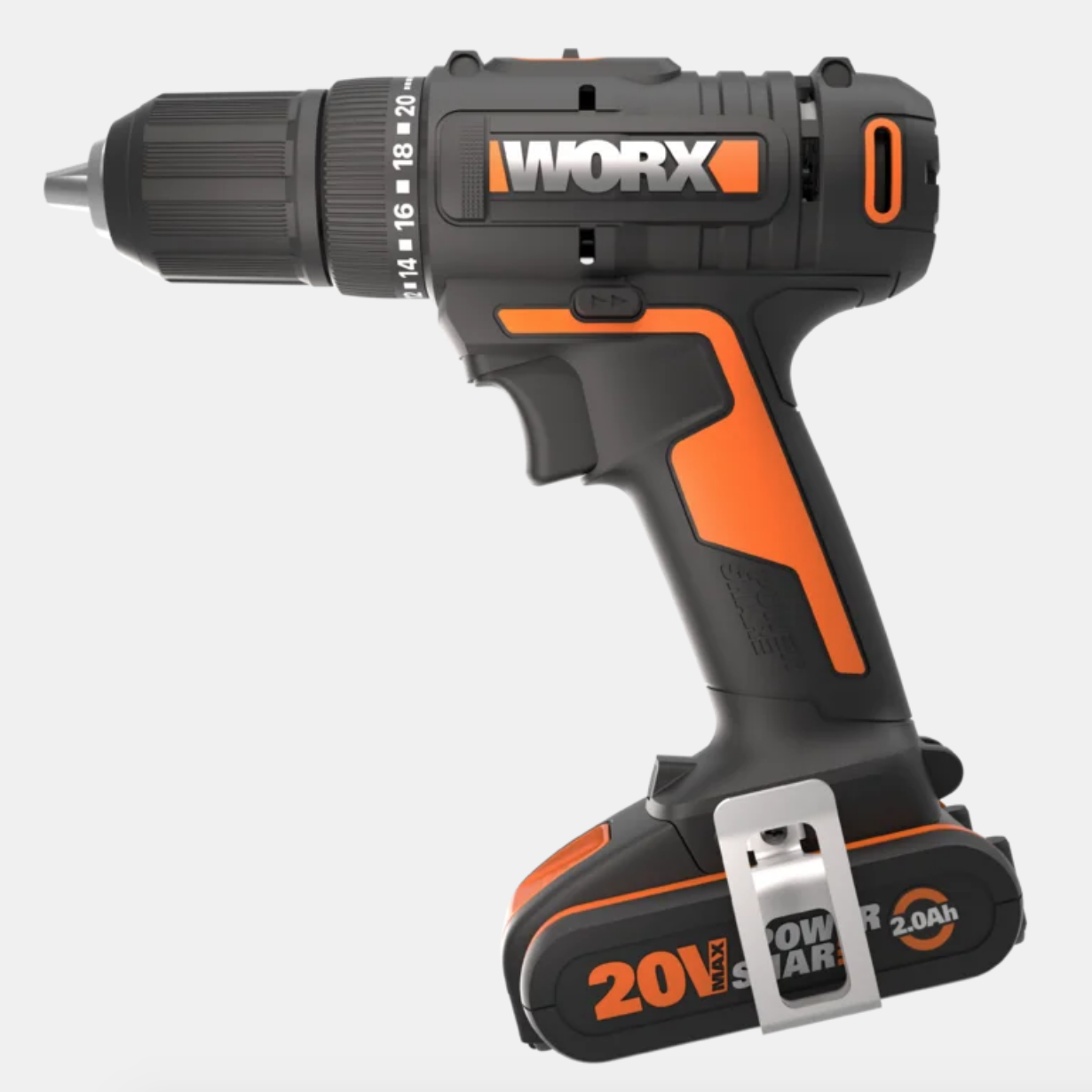 Дрель-шуруповерт аккумуляторная WORX WX108, 50Нм, 20В, 2Ач x1, ЗУ 2А, кейс - фото 2