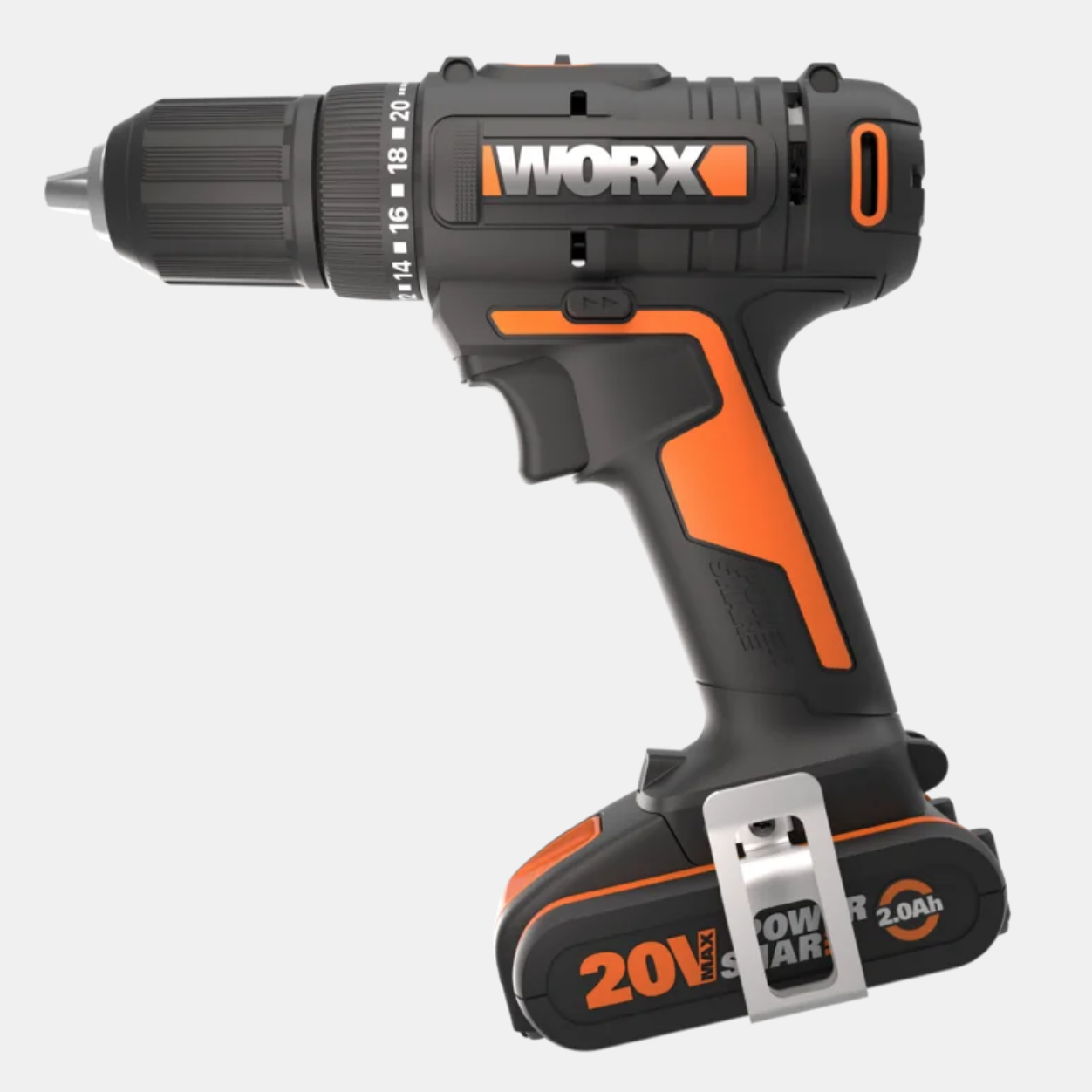 Дрель-шуруповерт аккумуляторная WORX WX108 50Нм 20В 2Ач x1 ЗУ 2А кейс