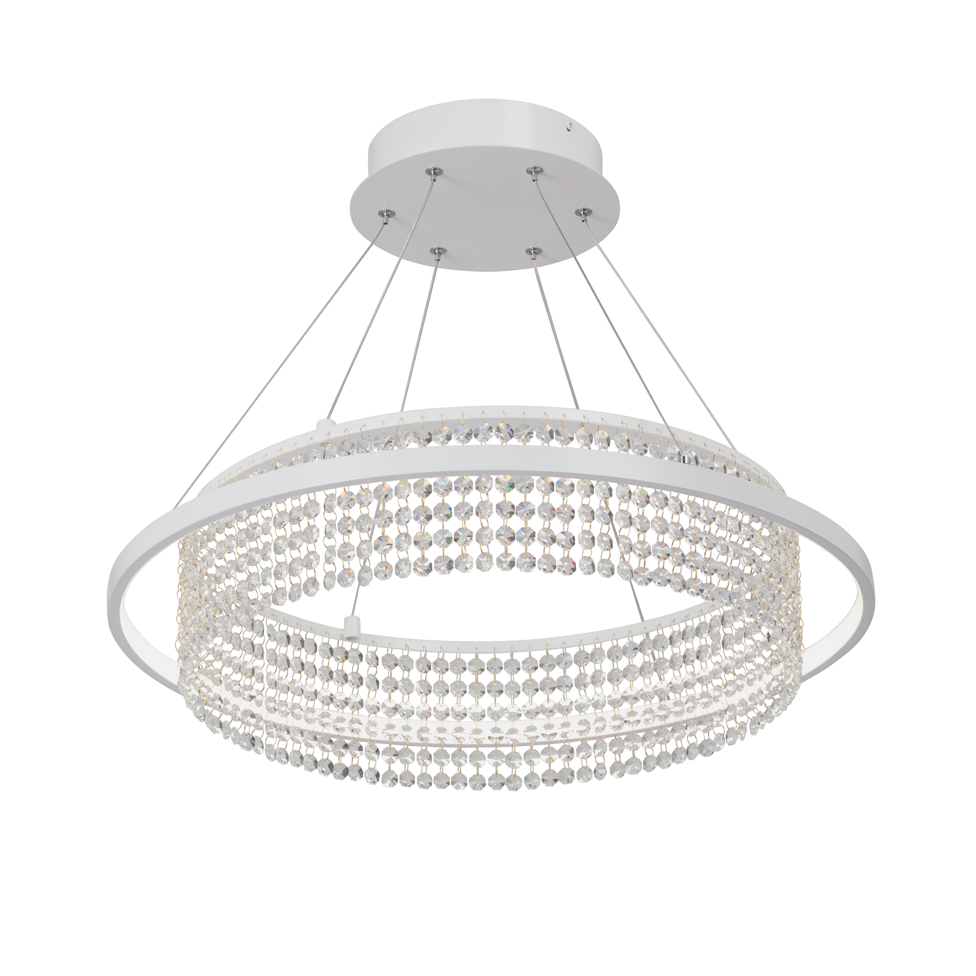 Светильник Vitaluce Led V5400-0/1S 37Вт3900-4200К светодиодный подвесной светильник в скандинавском стиле освещение для кухни гостиной лампа со стразами для столовой подвесное освещени
