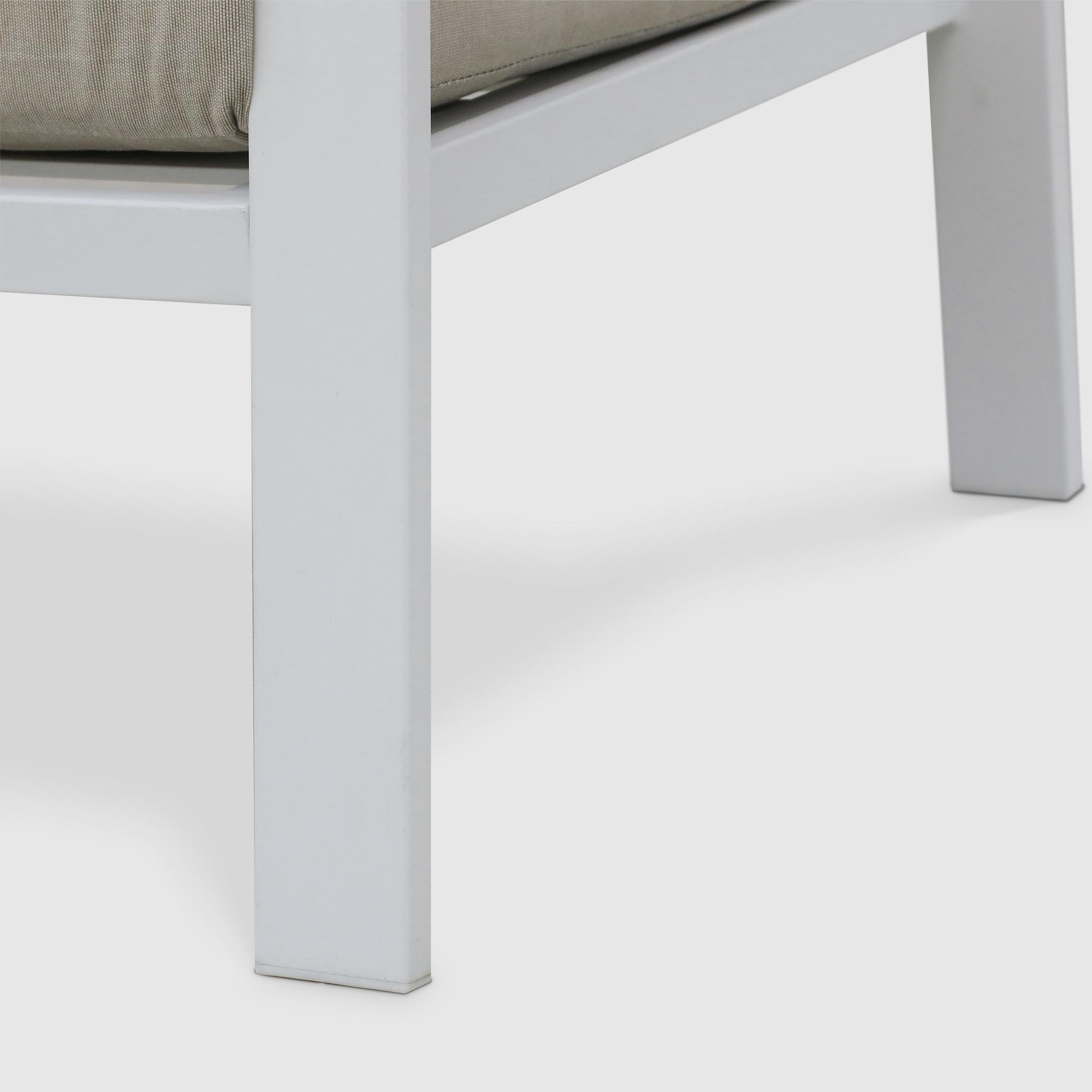 Комплект Bizzotto Belmar white с подушками 4 предмета, цвет белый, натуральное дерево, размер 132х75х84 - фото 12
