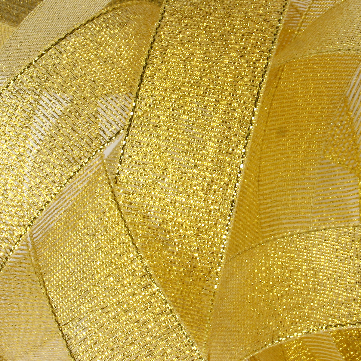 Лента парчовая Grand Gift 25 в ассортименте 2,5 см х 22 м, цвет золотой - фото 2