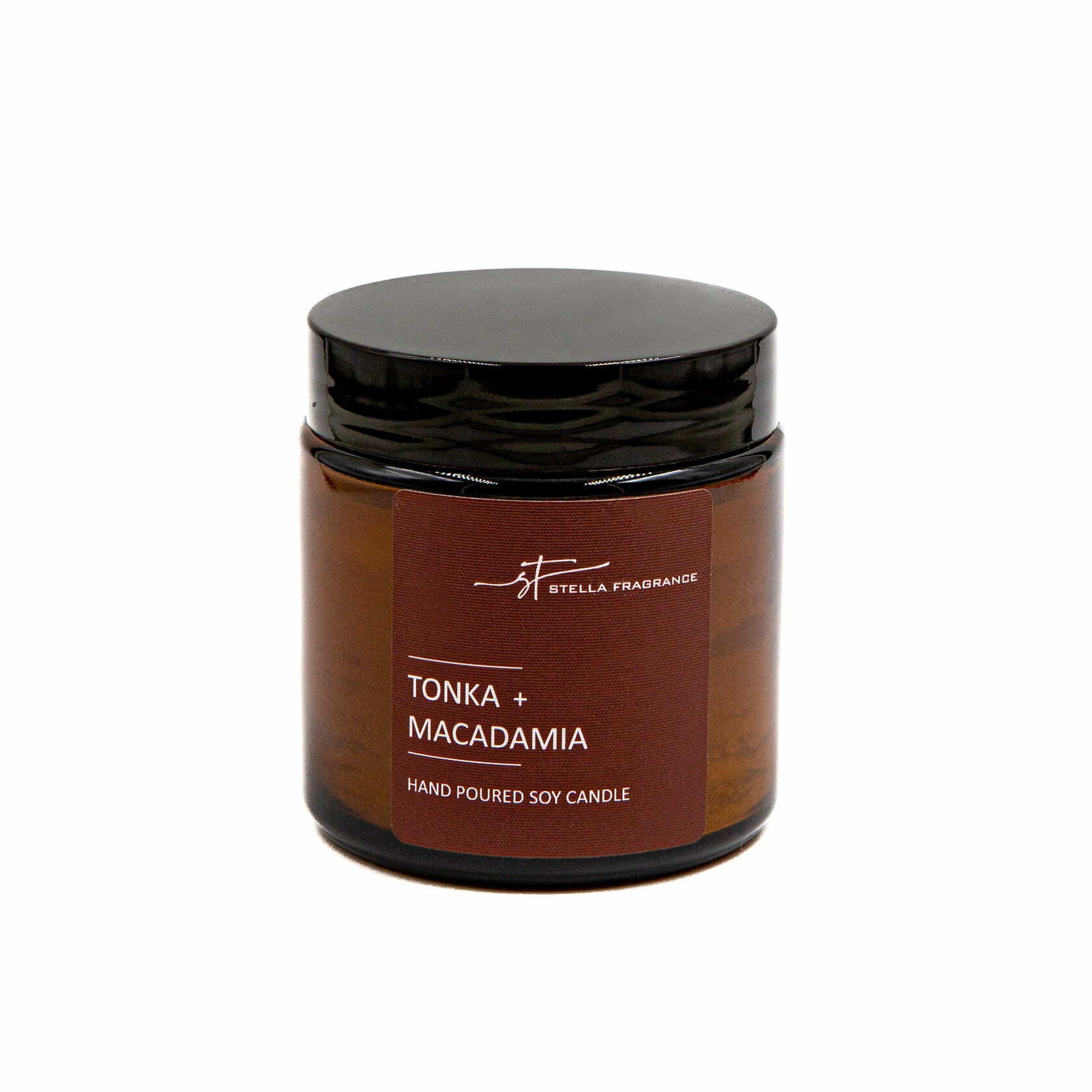 Свеча Stella Fragrance Tonka & Macadamia 90 г свеча ароматизированная в стеклянной банке stella fragrance tonka macadamia коричневая 6 см