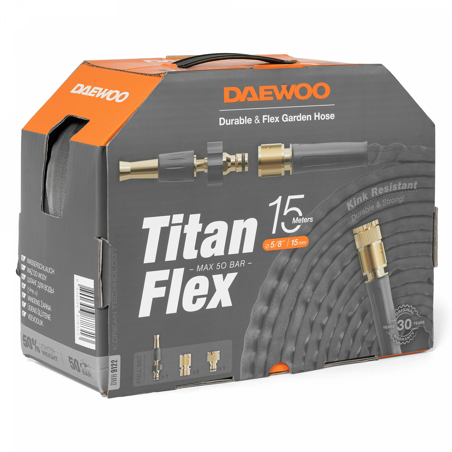 Шланг DAEWOO Titanflex 15М. 5/8 -15мм - фото 2