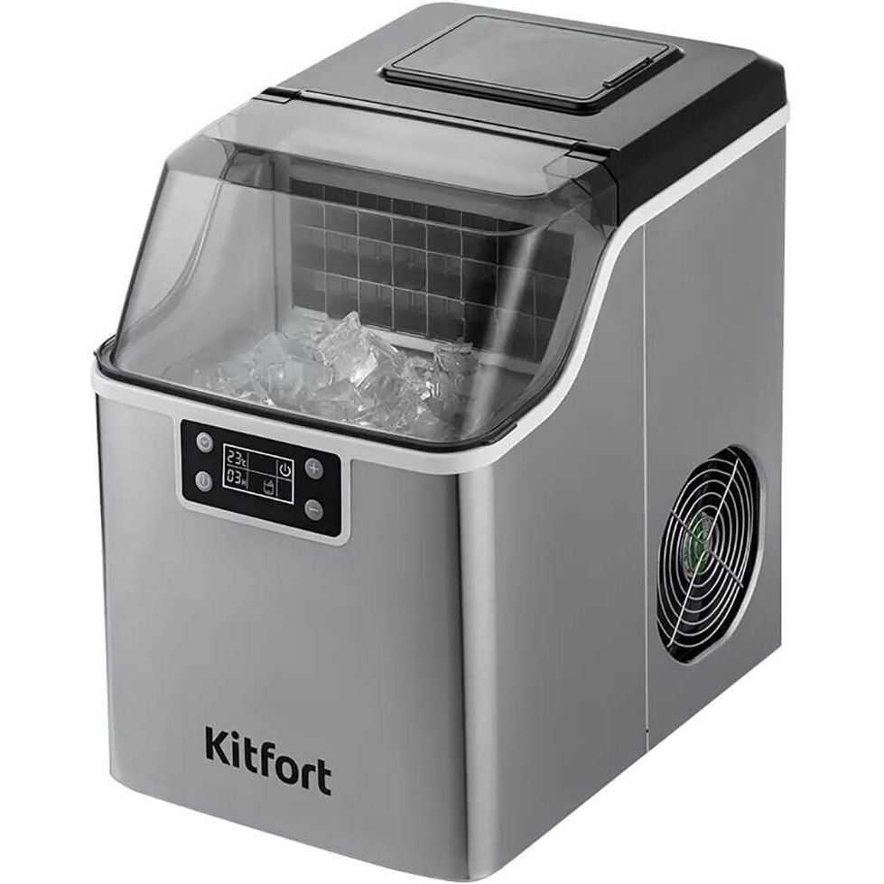 Льдогенератор Kitfort KT-1826 серебристый льдогенератор силиконовая форма для льда в форме медведя 3d стерео конфеты тесто кофе молока чая виски кухонные домашние инструменты