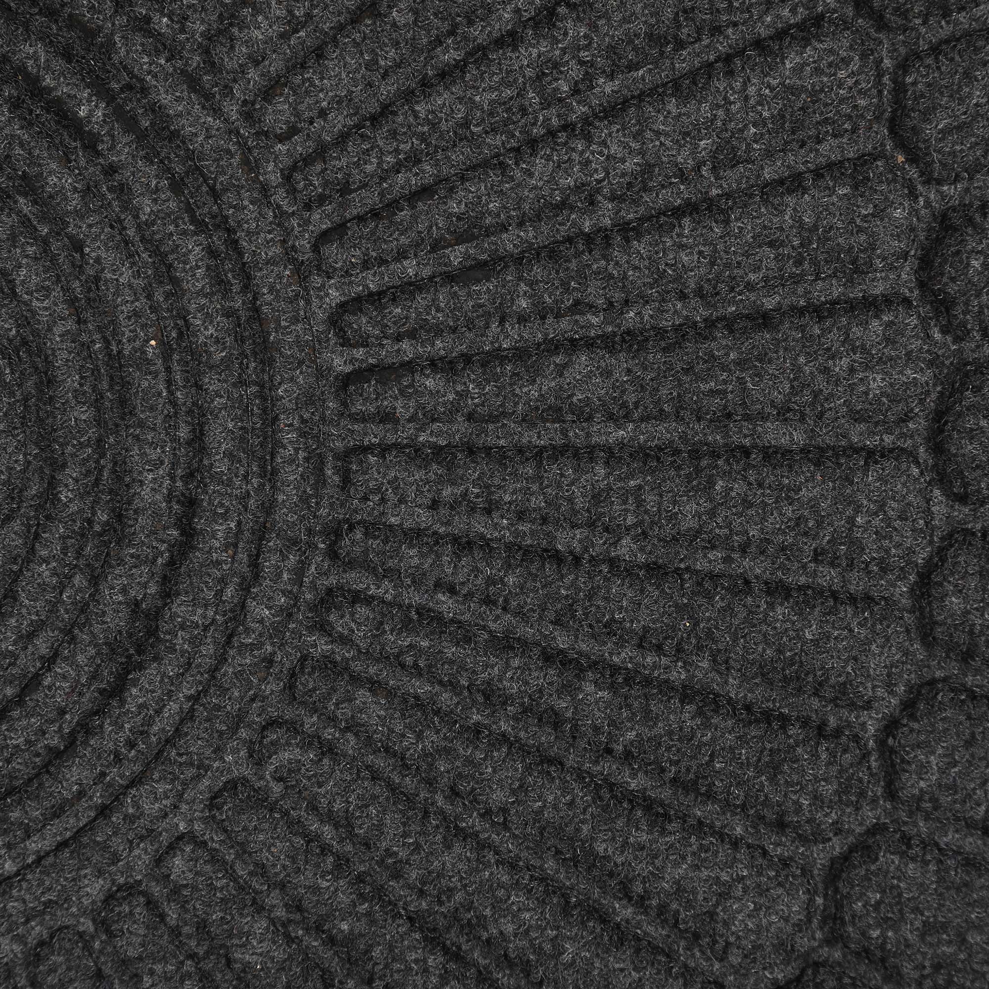 Коврик Jansons Balers полукруглый 45х75 см, цвет черный - фото 2