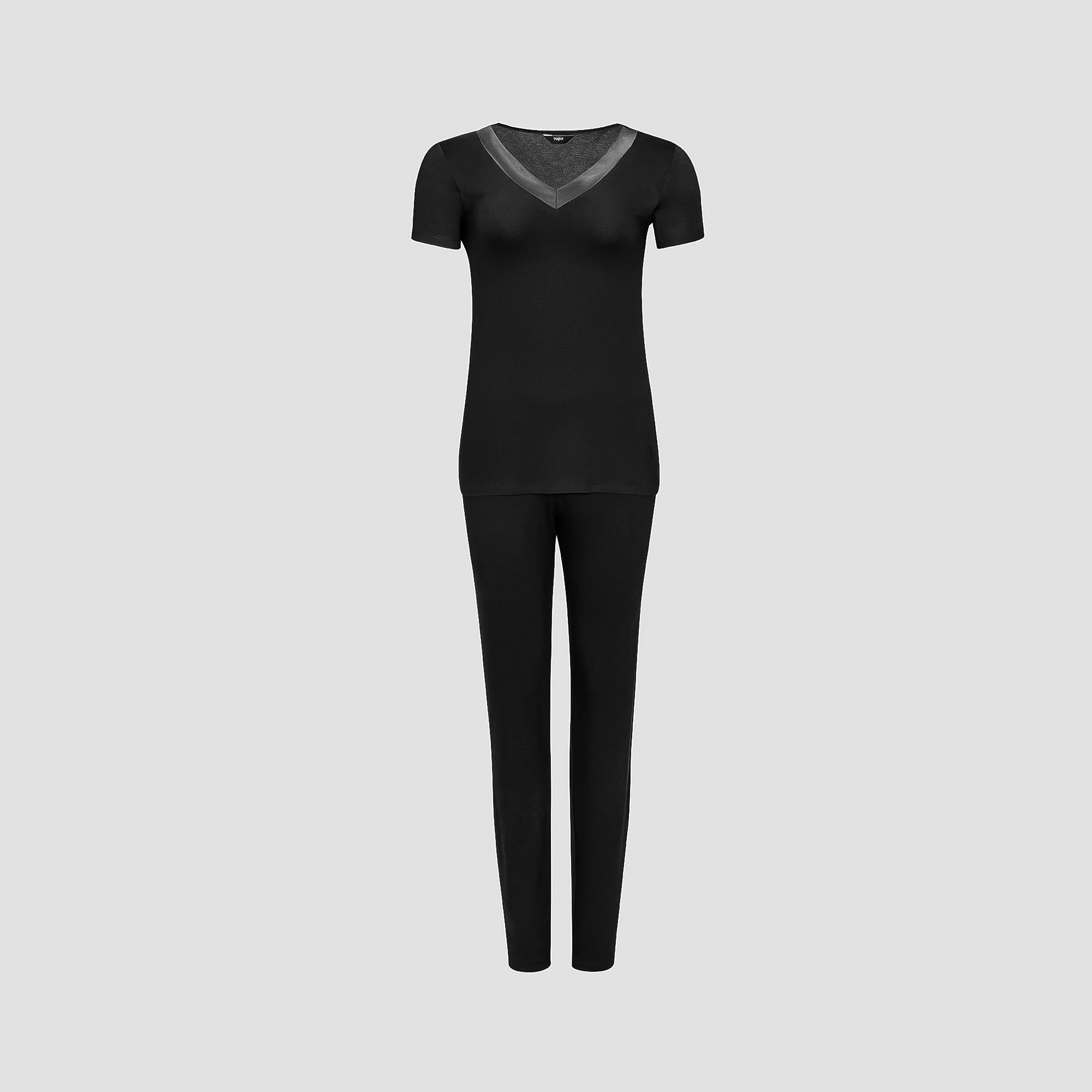Пижама Togas Ингелла черная женская S(44) 2 предмета жен пижама с брюками арт 16 0693 баклажан р 54