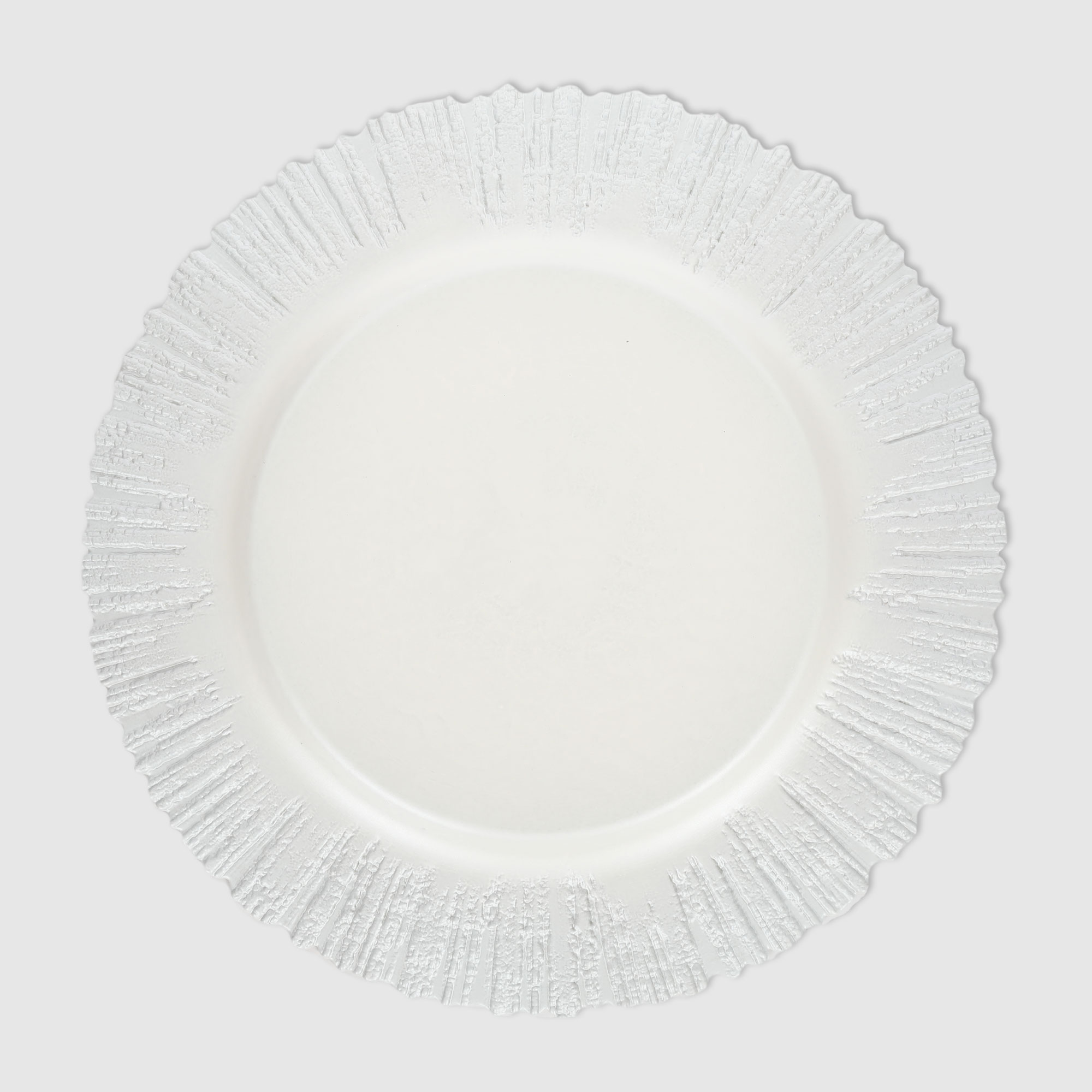 Тарелка ArdaCam Aura 28 см, цвет белый - фото 3
