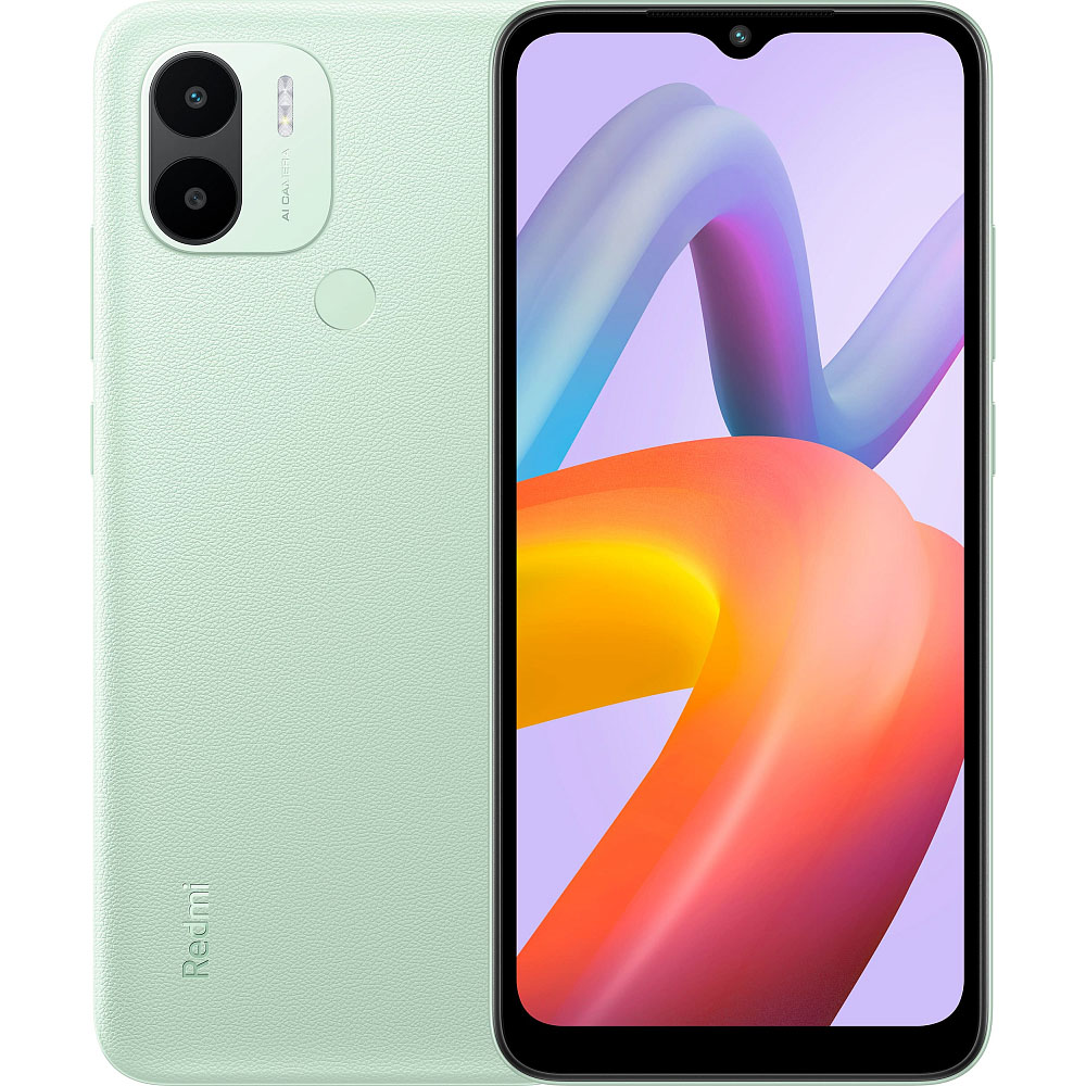 Смартфон Xiaomi Redmi A2+ 64 Гб зеленый гидрогелевая пленка с вырезом под камер задняя крышка и на дисплей для xiaomi redmi 7a