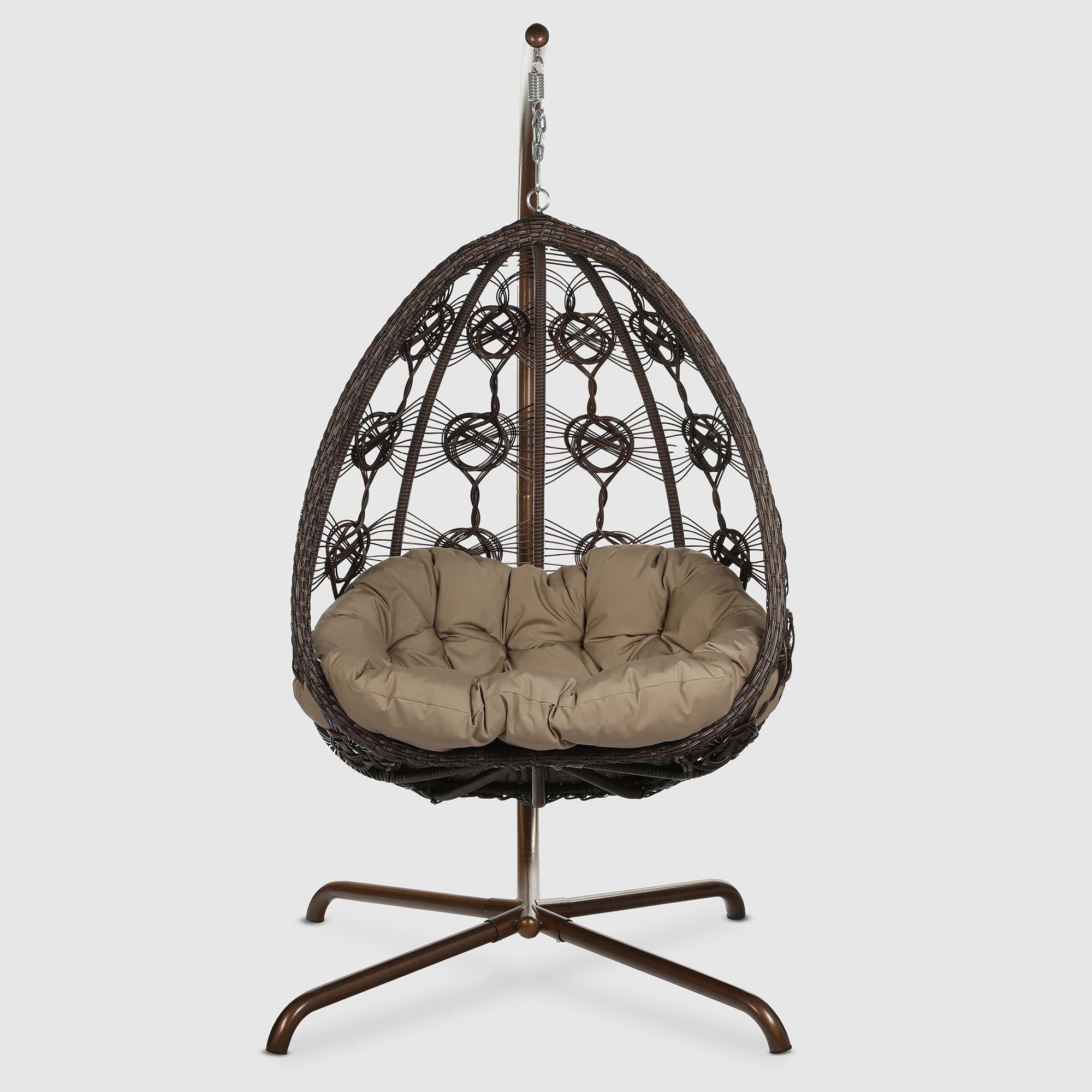 Кресло подвесное Ns Rattan Deco коричневое