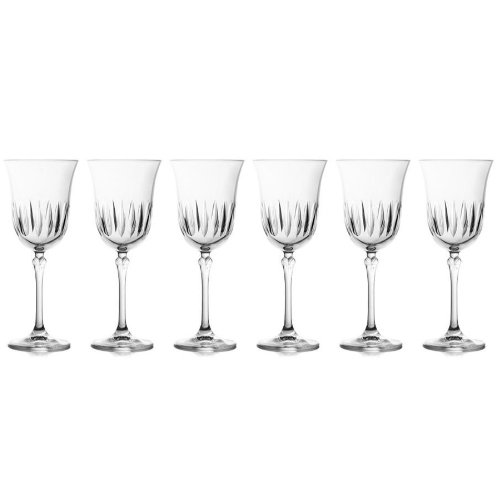 Набор бокалов для вина Lareine Gemma Point 225 мл 6 шт, цвет прозрачный - фото 1