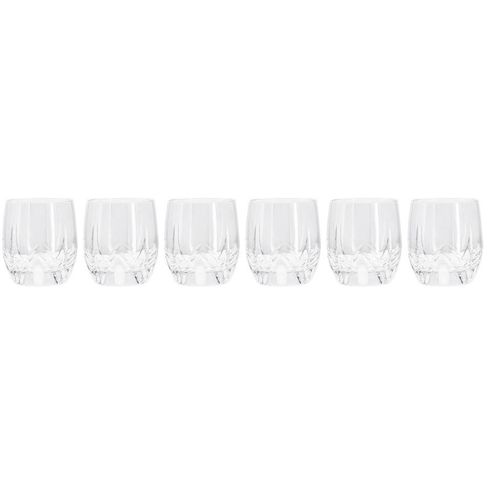 Набор стаканов для виски Lareine Gemma Sivigli 365 мл 6 шт набор для виски crystal bohemia a s magnifier штоф 650мл 6 стаканов 320 мл