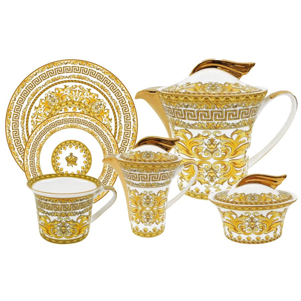 Сервиз чайный Royal Crown Тиара 6 персон 21 предмет сервиз чайный anna lafarg midori contessa 23 предмета на 6 персон