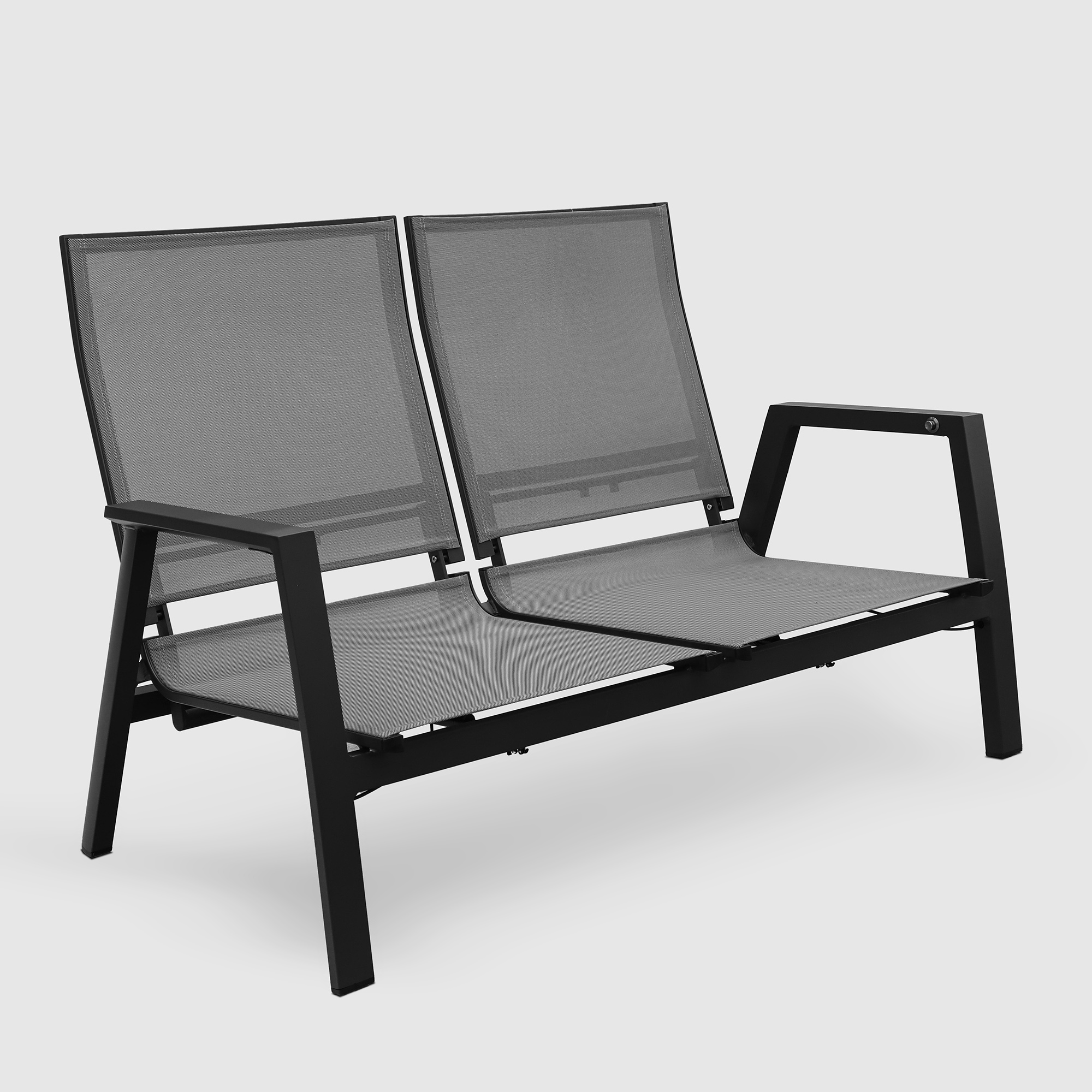 Комплект мебели Bizzotto Kledi 2 предмета, цвет черный, размер 151х64х103 - фото 6