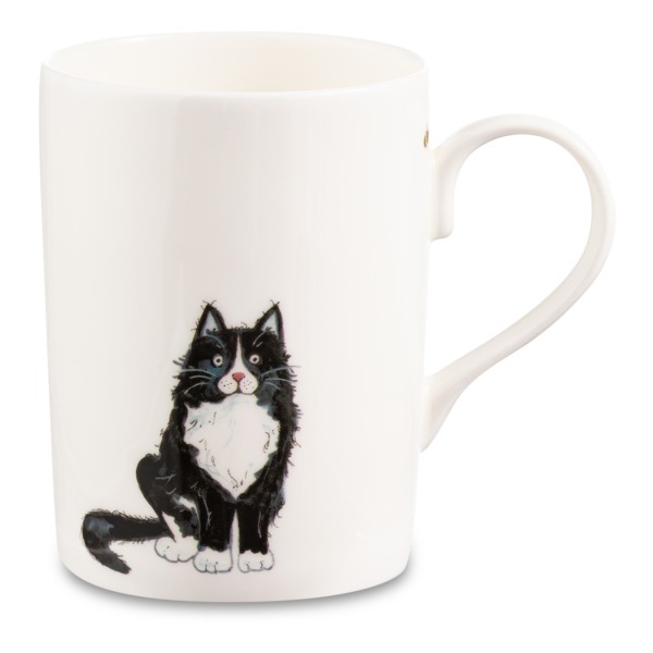 Кружка Roy Kirkham Кошки Черный с белым пушистый кот Люси 325 мл clp кошки сумка переноска для животных