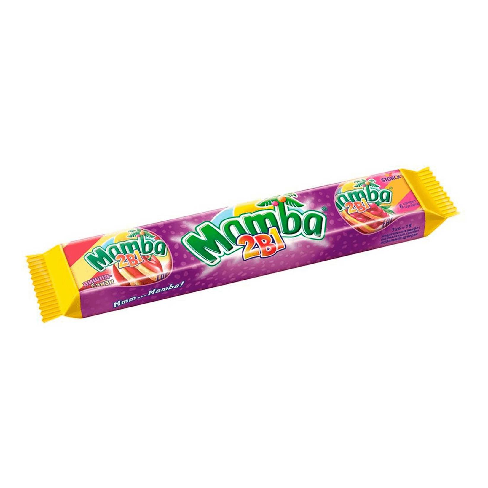 Mamba 2 в 1 79,5 г конфеты жевательные mamba волшебный твист 70 г