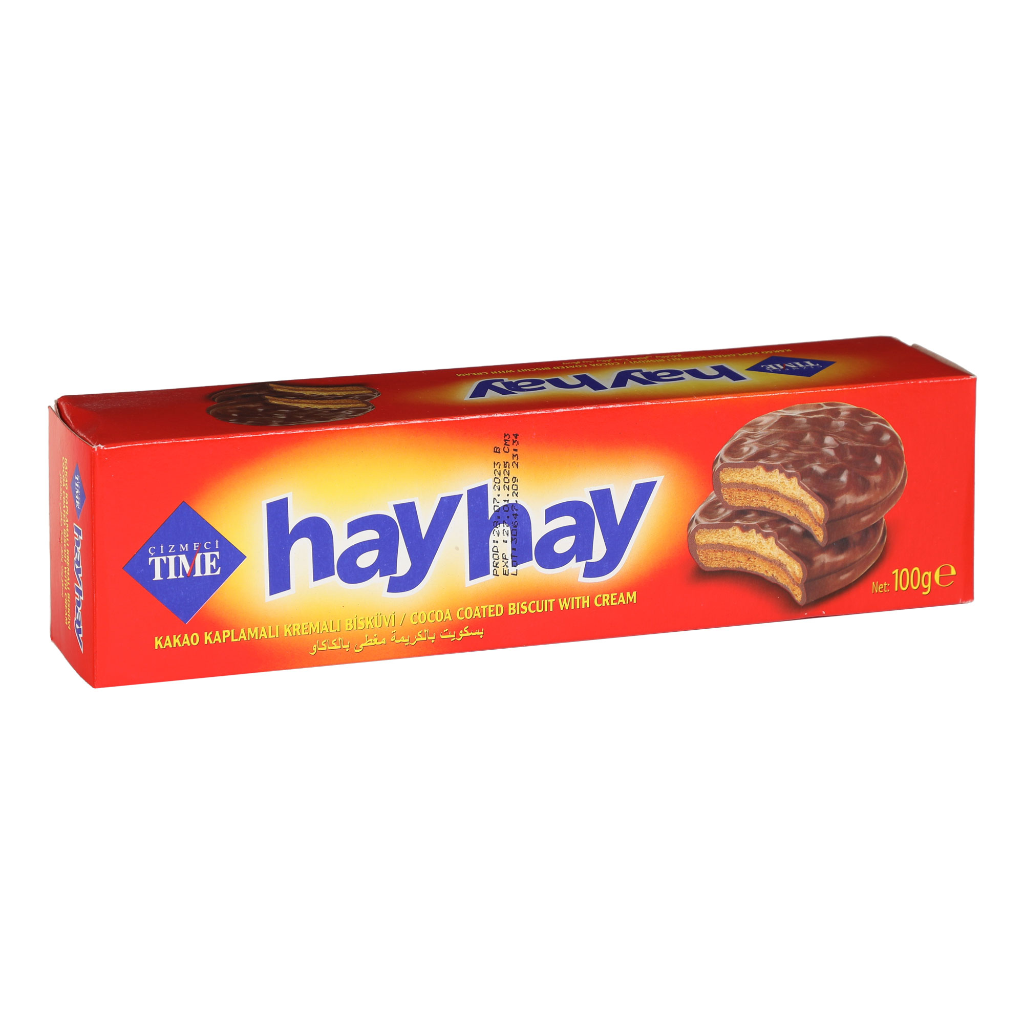 Печенье Cizmeci Time Hay Hay в шоколаде 100 г