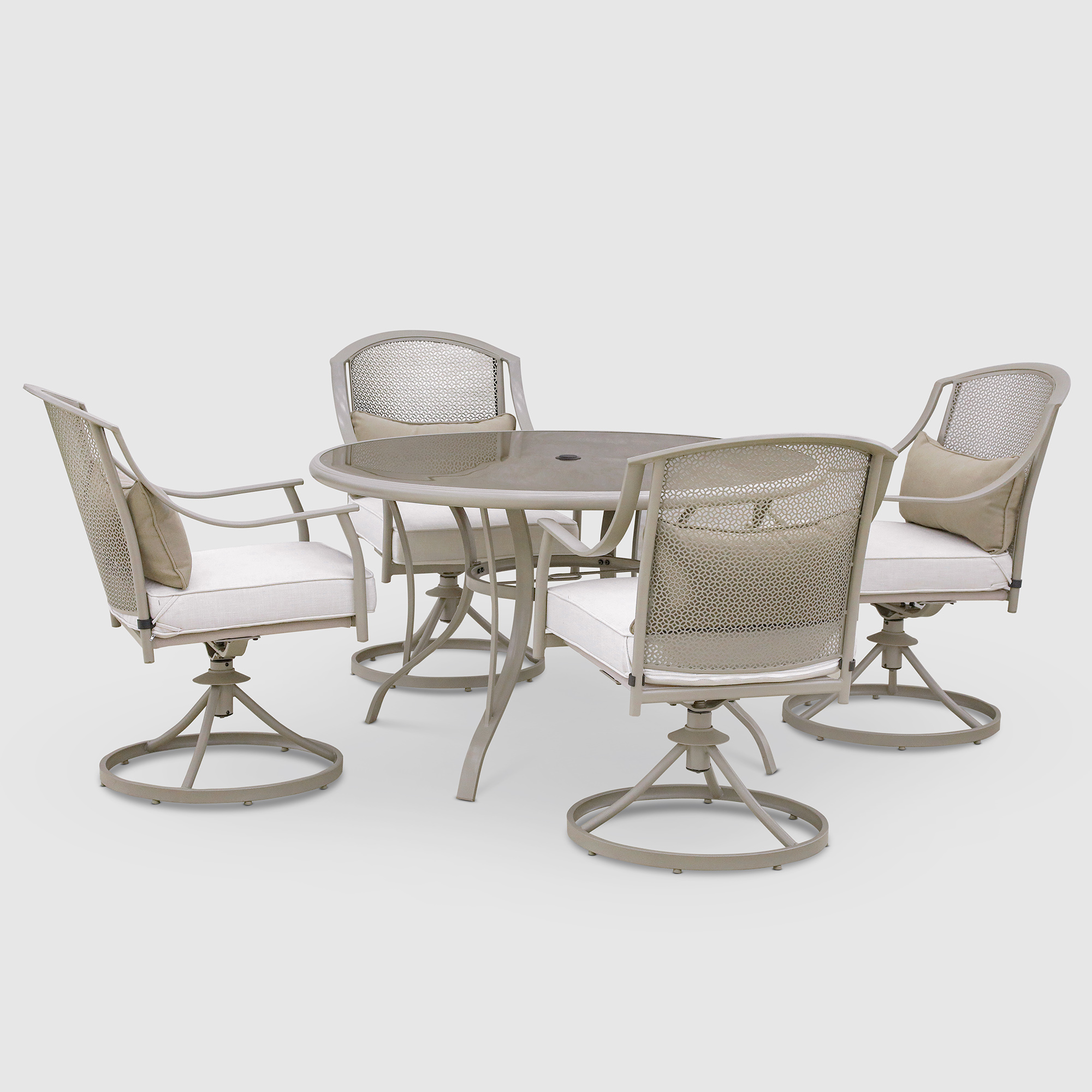Комплект мебели Greenpatio с вращающимися стульями 5 предметов качели двухместные greenpatio 193х223х190 см с подушкой под голову и крышей