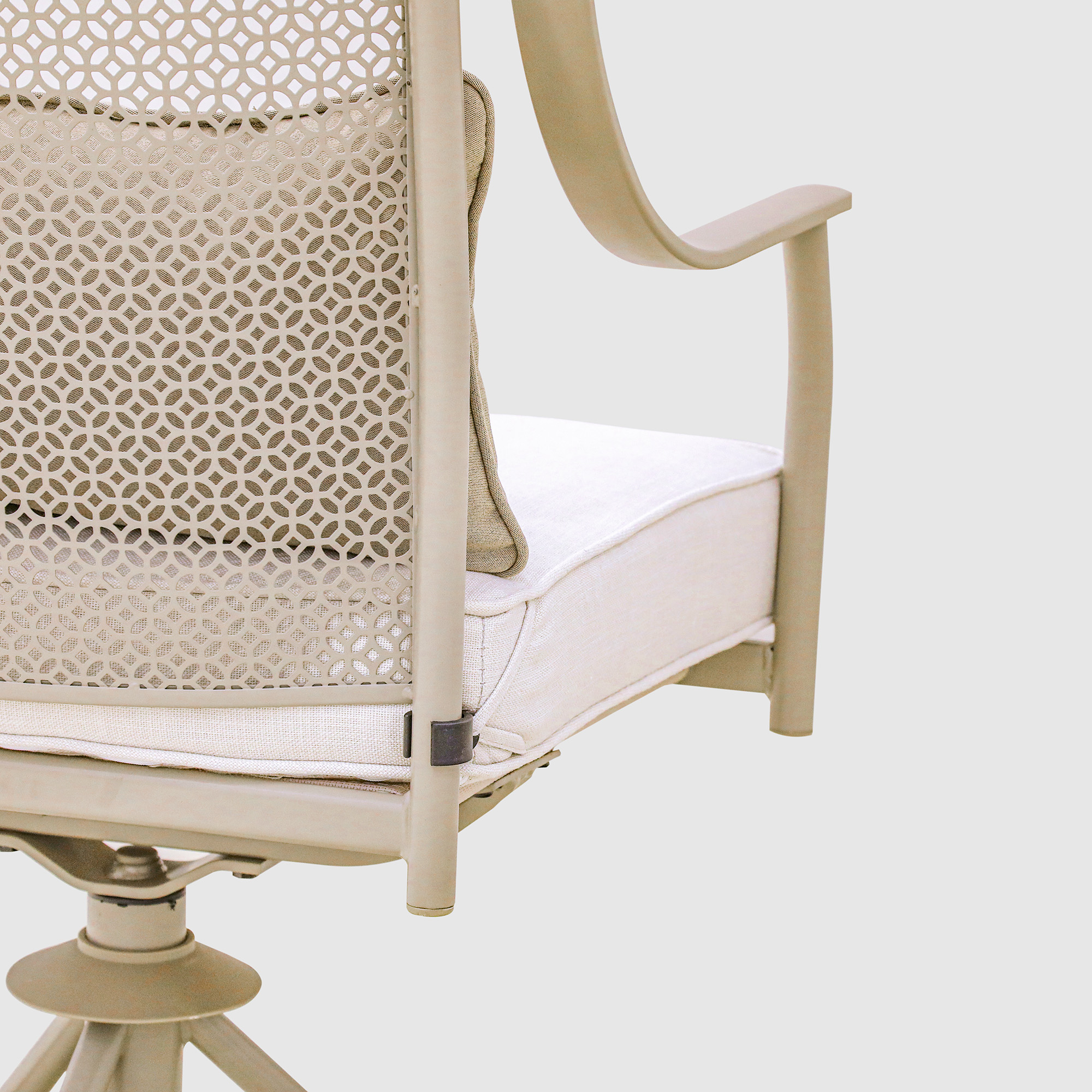 Комплект мебели Greenpatio с вращающимися стульями 5 предметов, цвет тауп, размер 122х70 - фото 11