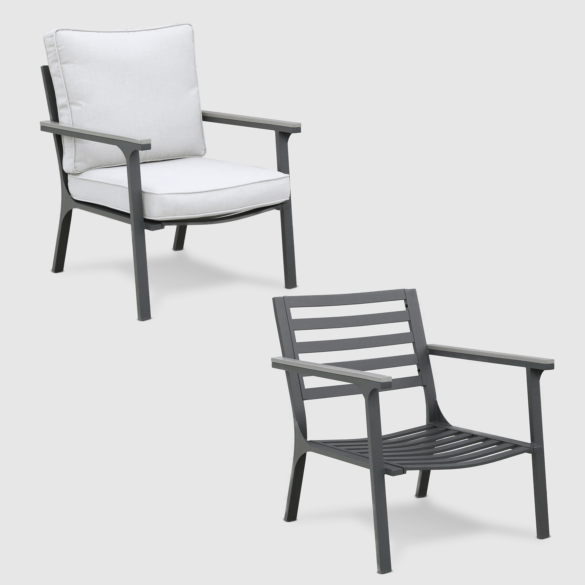 Комплект мебели Greenpatio серый с белым 4 предмета, цвет белый, размер 180х79х80 - фото 7