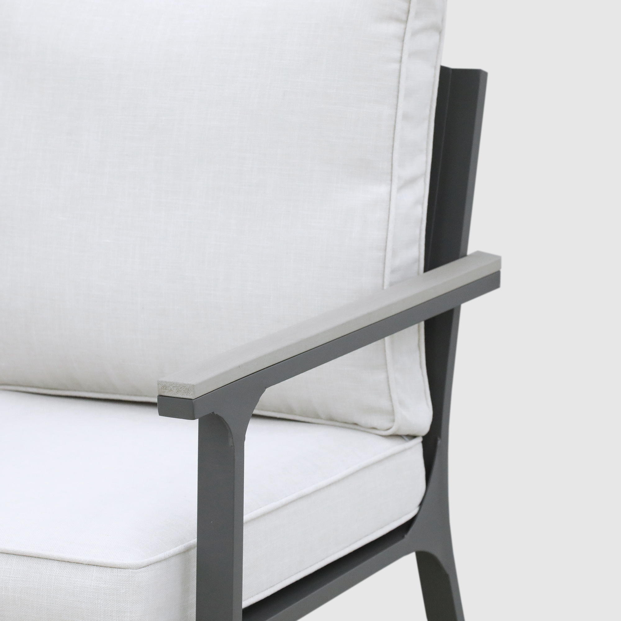 Комплект мебели Greenpatio серый с белым 4 предмета, цвет белый, размер 180х79х80 - фото 10