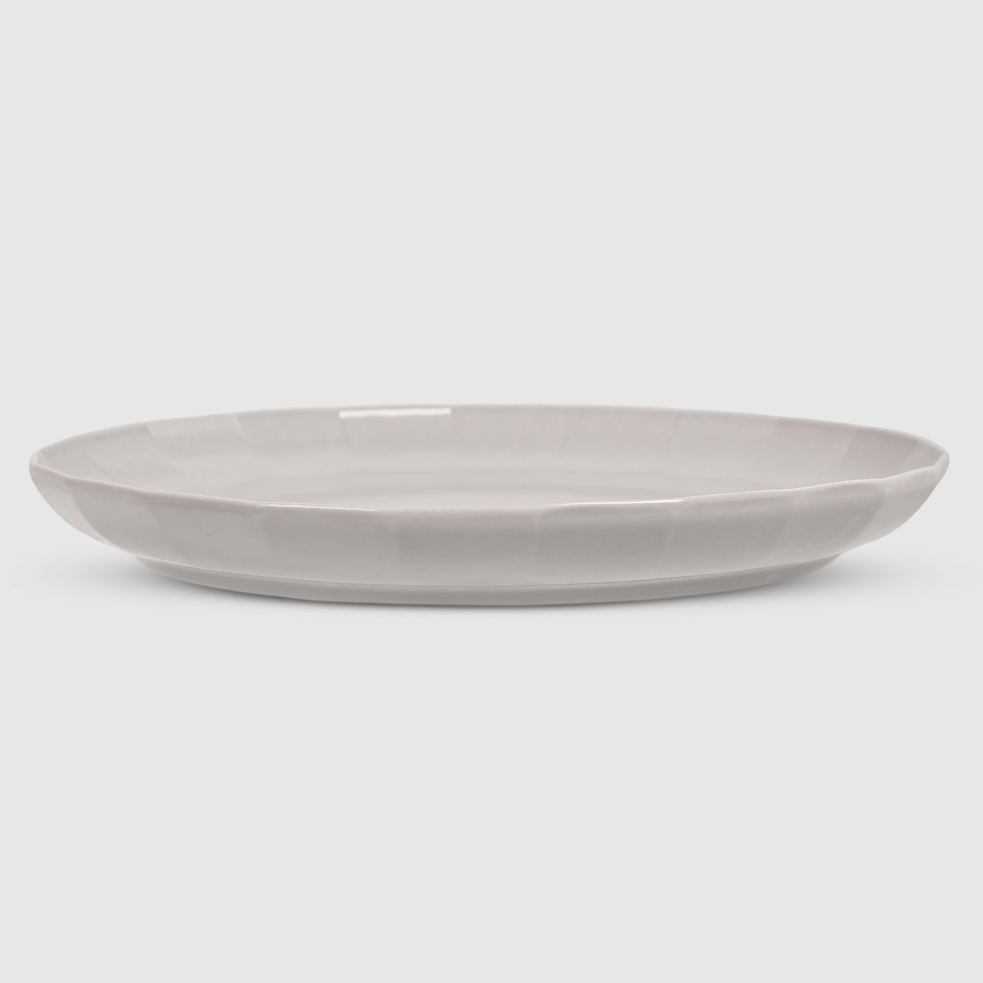 Набор тарелок Kutahya porselen Bevel серый 24 см 2 шт - фото 2
