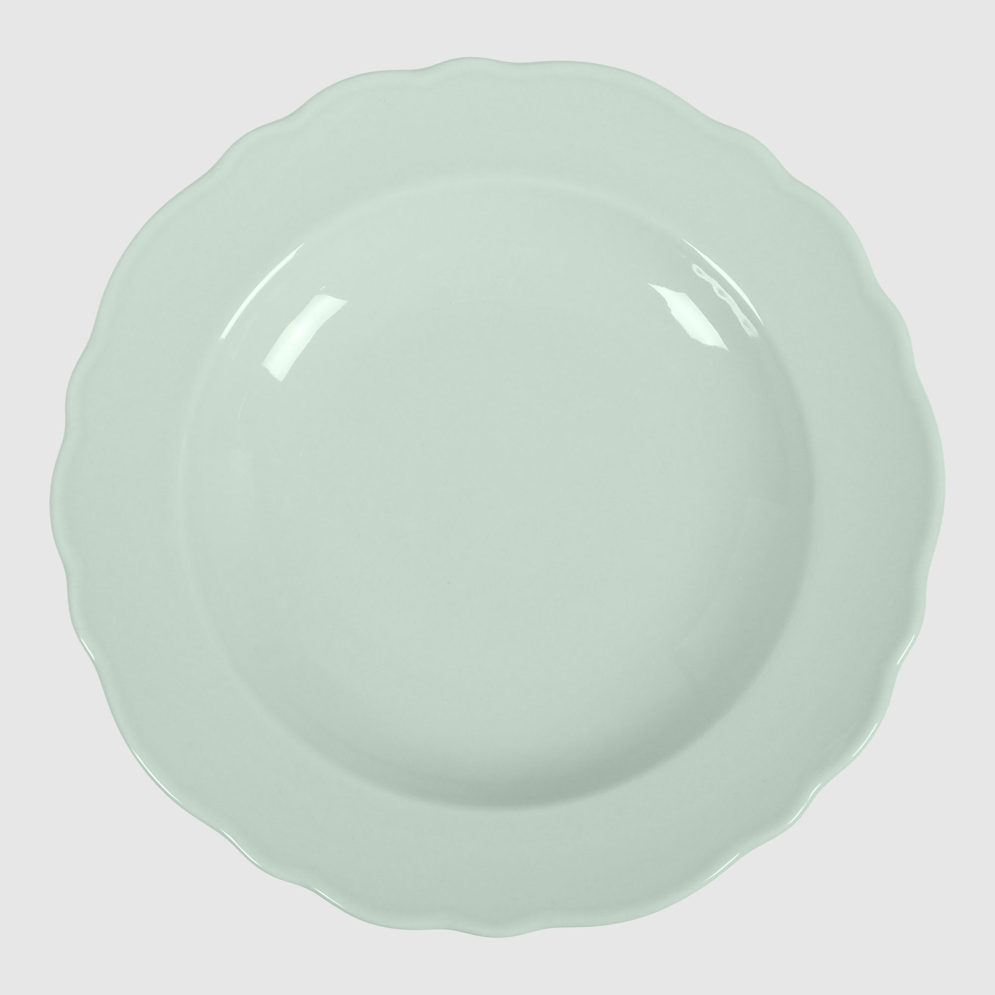 Тарелка глубокая Kutahya porselen Lar зелёная 22 см тарелка глубокая kutahya porselen iron 22 см