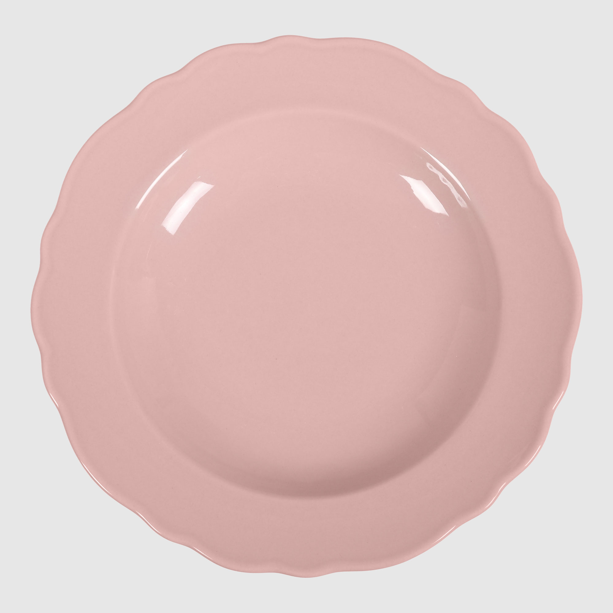 Тарелка глубокая Kutahya porselen Lar розовая 22 см, цвет розовый - фото 1