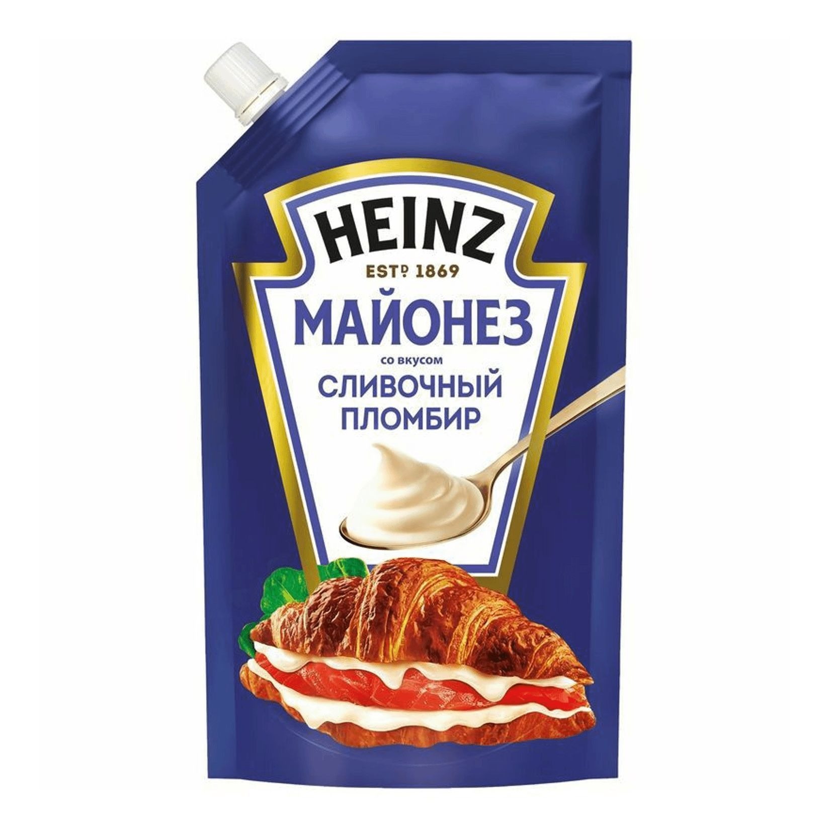 Майонез Heinz сливочный пломбир дой-пак 300 г сыр сливочный dr milk сербский с зеленью 55% бзмж 150 гр