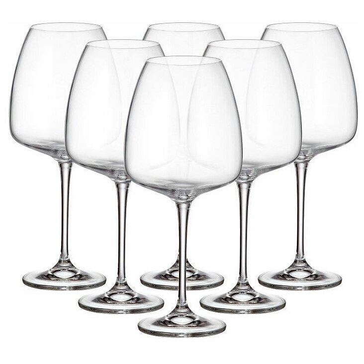 Набор бокалов Crystalex Жизель для вина без декора 455 мл 6 шт жен сорочка ночная жизель розовый р 48