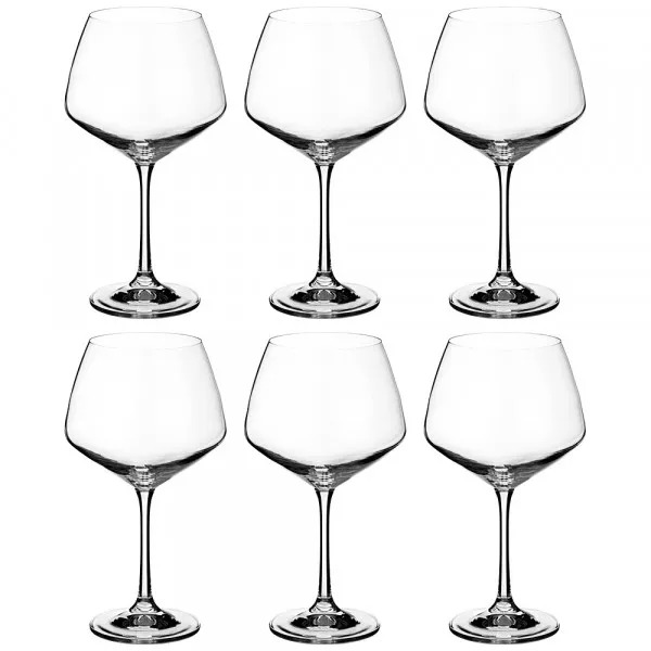 Набор бокалов Crystalex Жизель для вин без декора 580 мл 6 шт жен сорочка ночная жизель розовый р 48