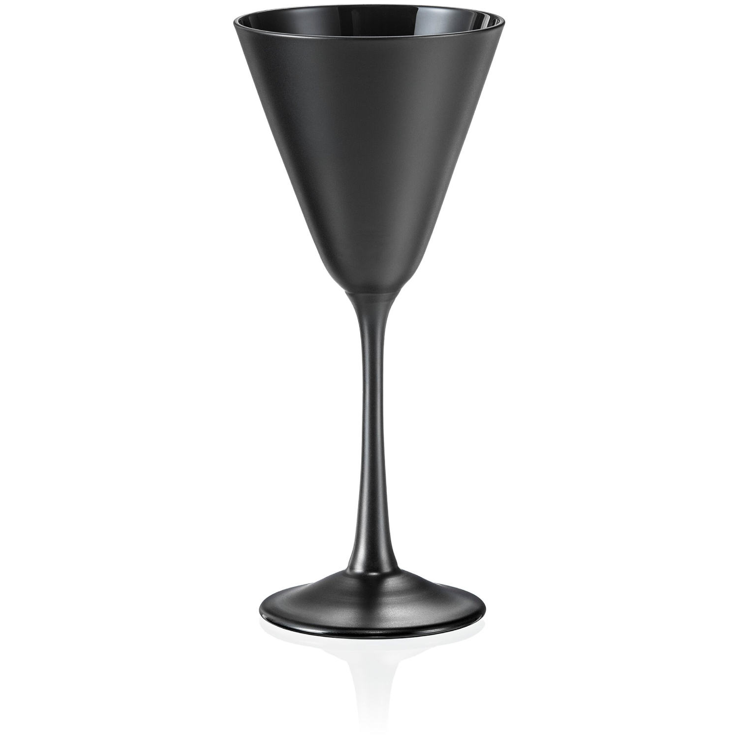 Набор бокалов Crystalex Пралине для мартини черный 90 мл 4 шт
