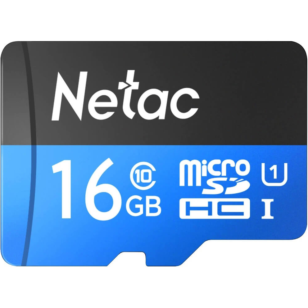 Карта памяти Netac P500 MicroSDHC 16 Гб, цвет синий - фото 1