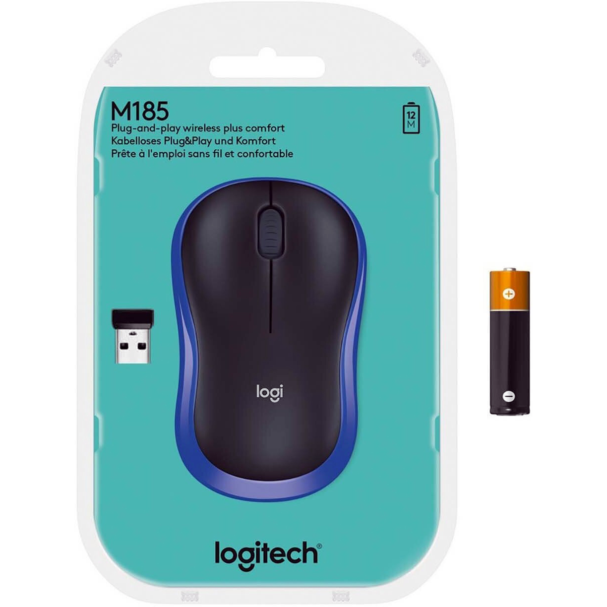 Компьютерная мышь Logitech M185 910-002239 синий