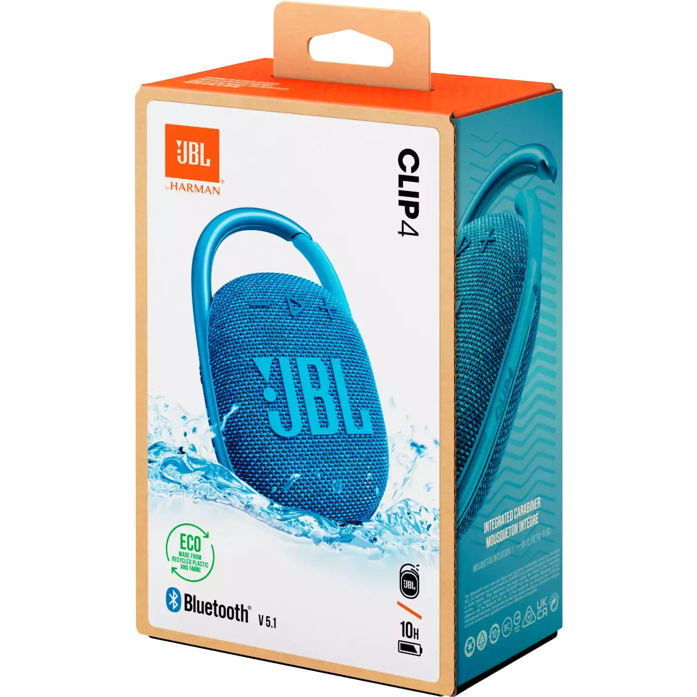 Портативная акустика JBL Clip 4 Eco Blue
