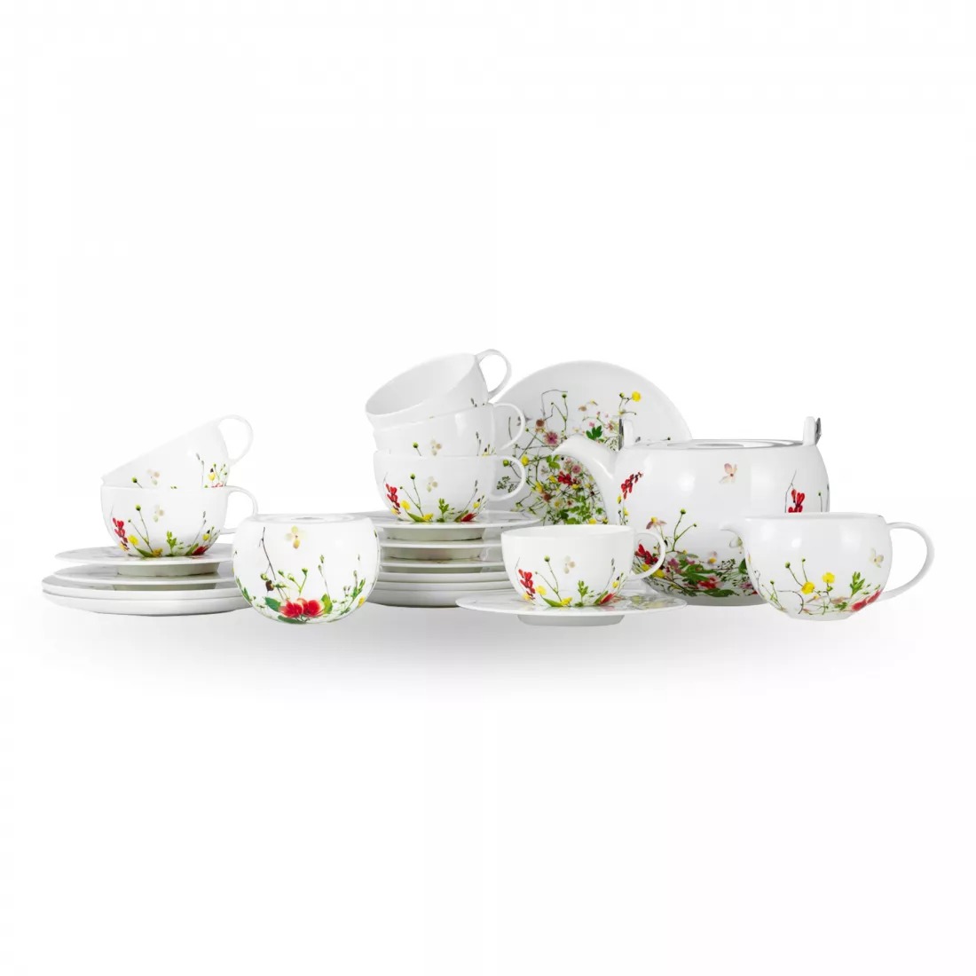 Сервиз чайный Rosenthal Дикие цветы №3 6 персон 21 предмет тарелка закусочная rosenthal дикие ы 23 см