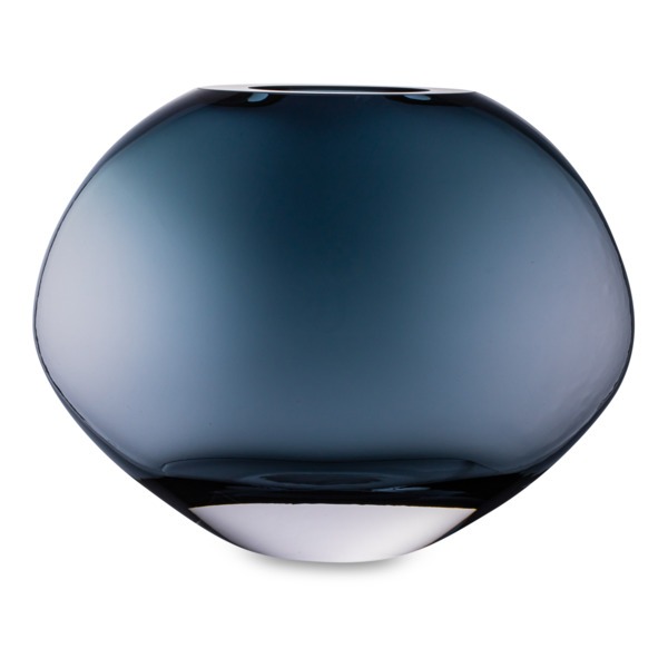Ваза круглая Krosno Сфера синяя 21 см ваза резная glasar синяя 16х16х25 см