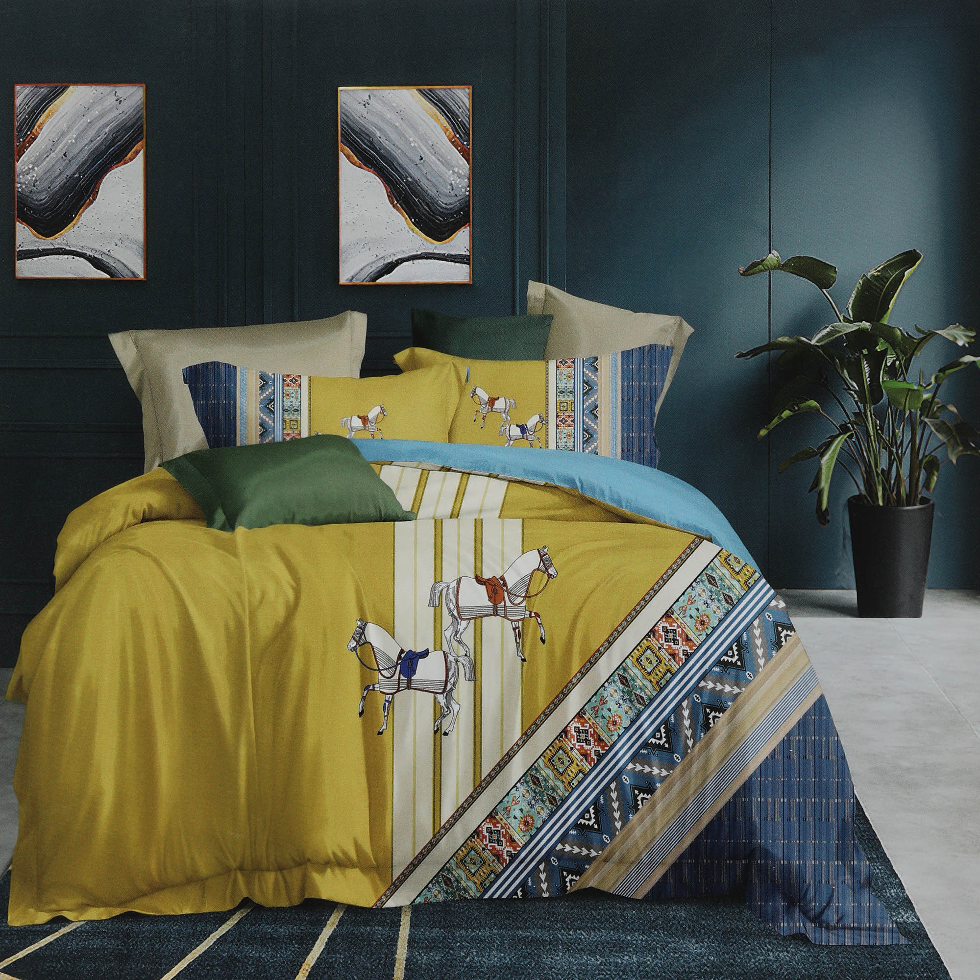 Комплект постельного белья Wonne Traum Elegance Kankur Полуторный, цвет мультиколор, размер Полуторный - фото 1