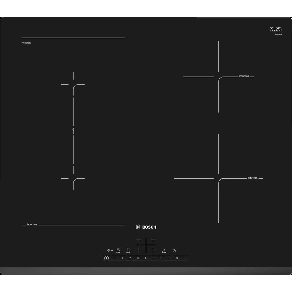 Варочная панель Bosch PVS631FB5E, цвет черный, размер Нет