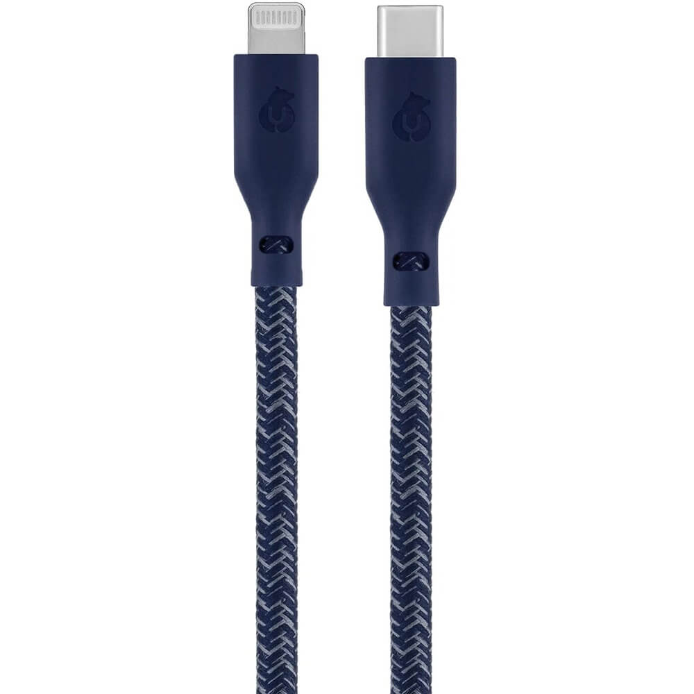 Кабель uBear Trend Cable USB-C - Lightning 1,2 м синий цена и фото